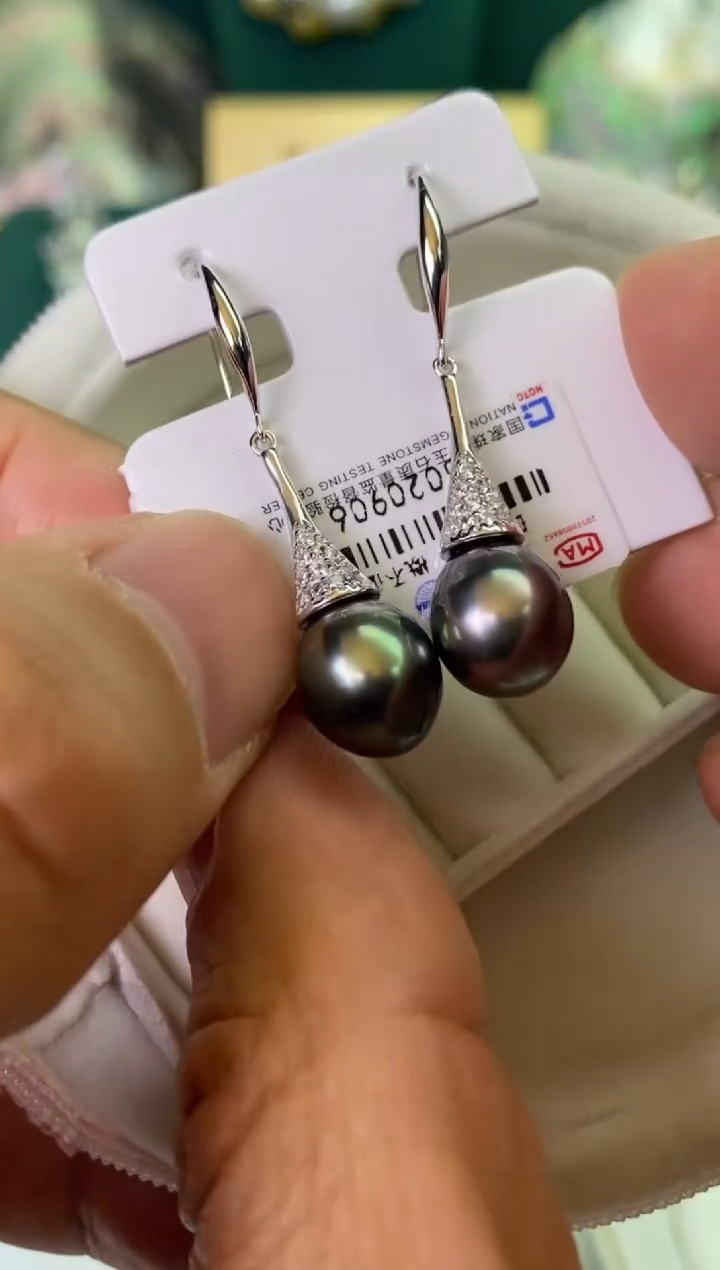 【闪购商品】海水珍珠耳饰银S925镶嵌1