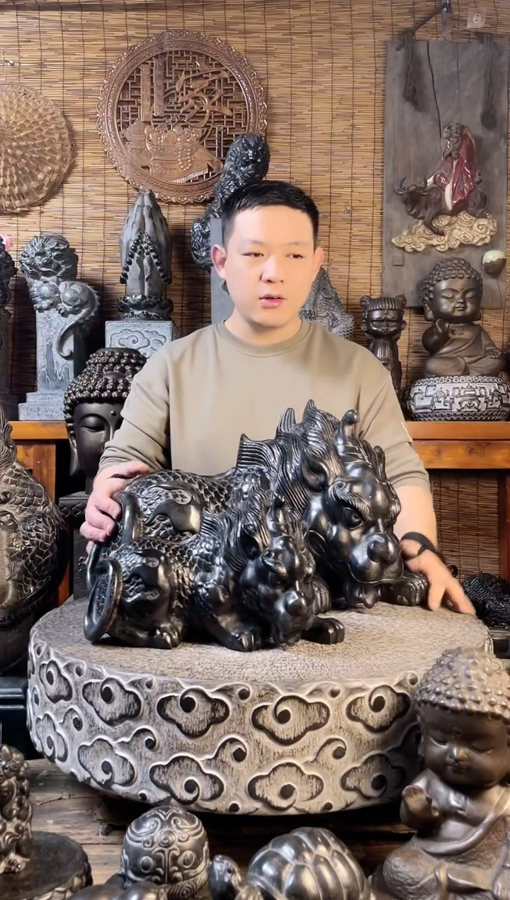 【闪购商品】30貔貅天然青石雕刻