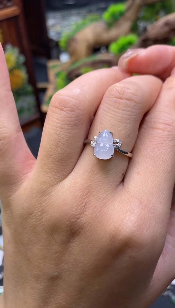 颈饰银S925镶嵌翡翠净货15418