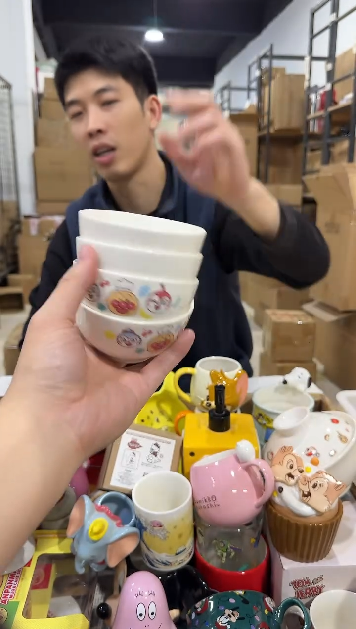 瓷片面包超人小碗4件套