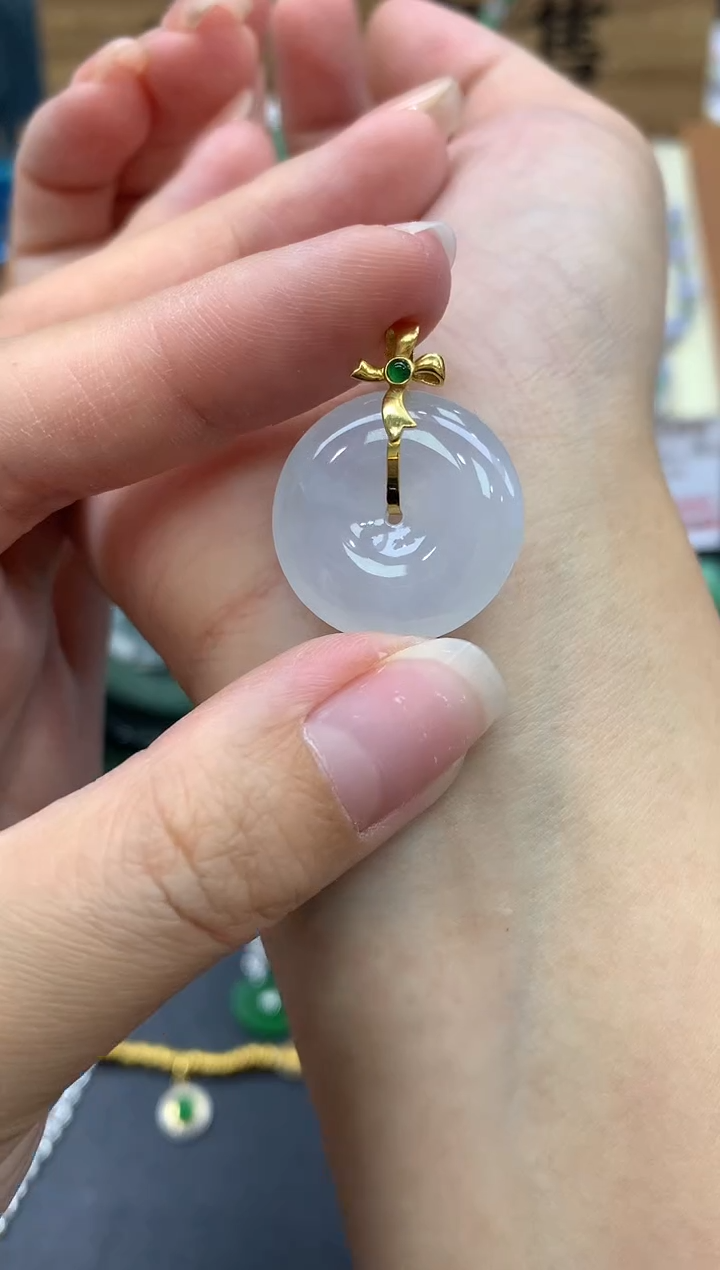 【闪购商品】翡翠颈饰18K金镶嵌184-中国好珍宝