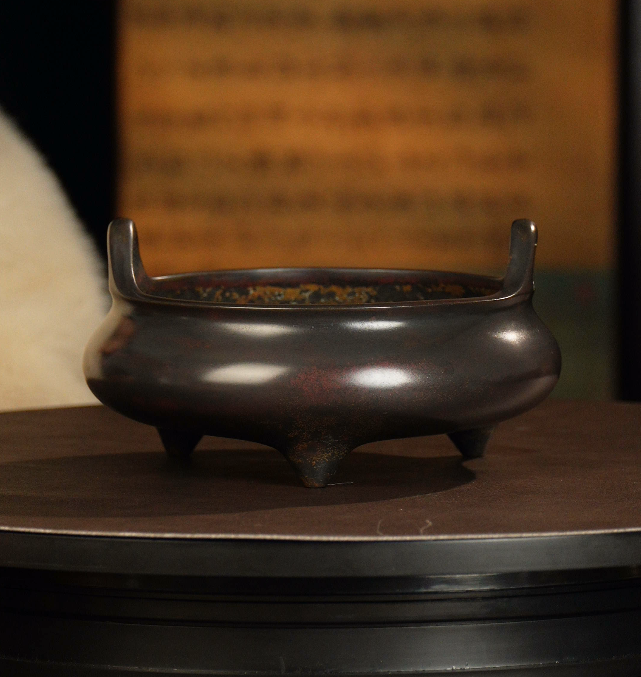 还山碳氧炉 三足冲耳宣德炉 冲天耳炉