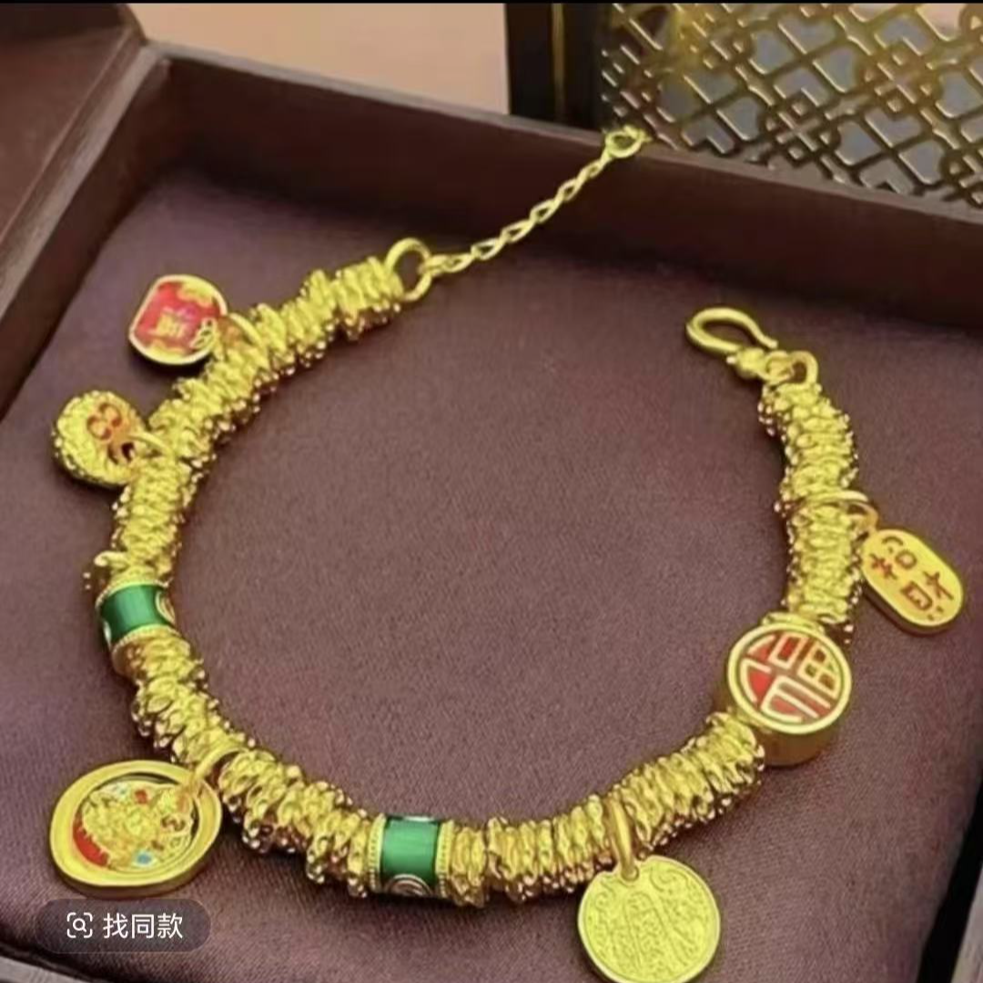 合金手链 合金手链 中式【盘缠】财神新款手链