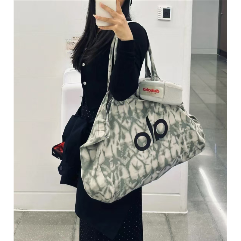 alo outls手提包帆布迷彩包大容量手提包