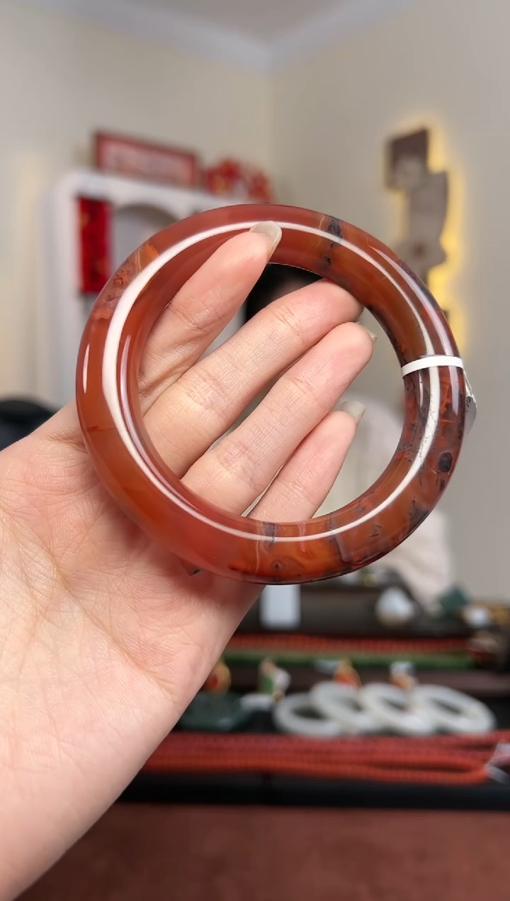 【闪购商品】南红玛瑙手镯未镶嵌S4- 58.5mm