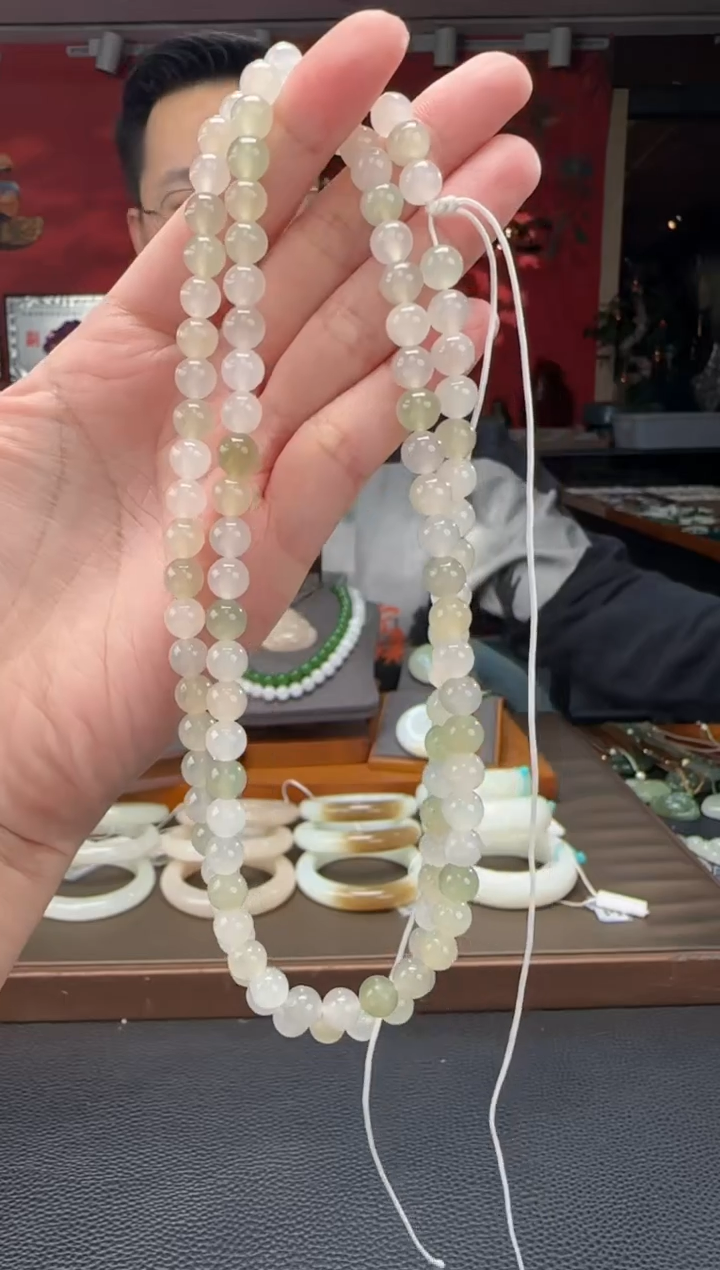 【闪购商品】和田玉颈饰未镶嵌多宝108颗多圈卡7