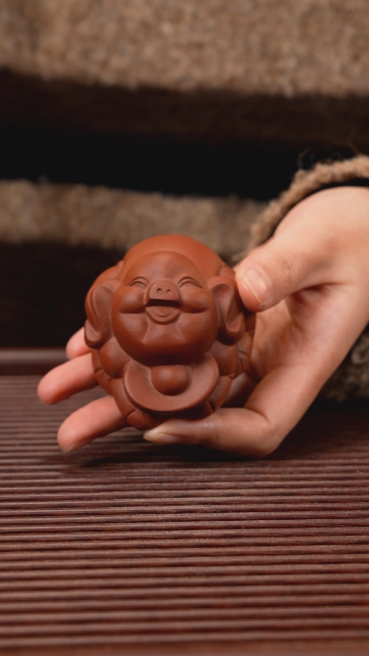 【闪购商品】紫砂茶宠元宝小猪