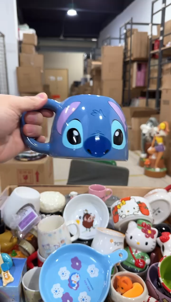 瓷片史迪仔馒头杯