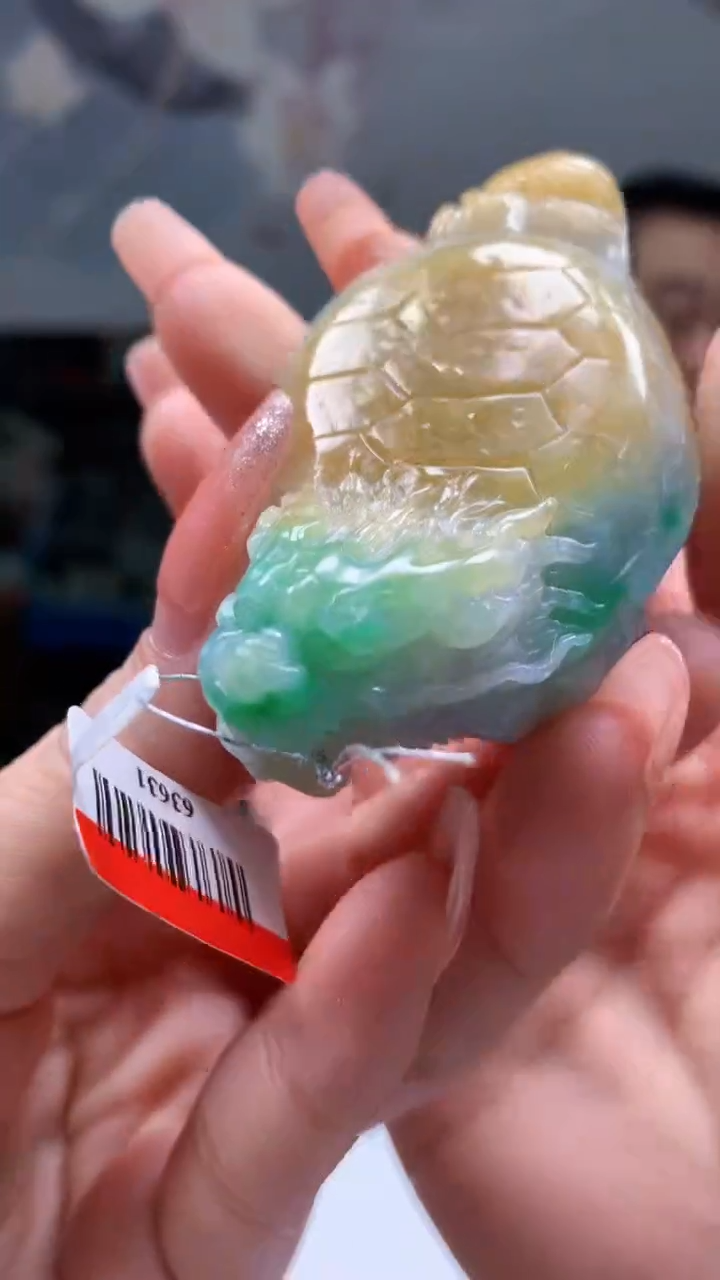 【闪购商品】定制翡翠未镶嵌1044ry-毛货挂件34