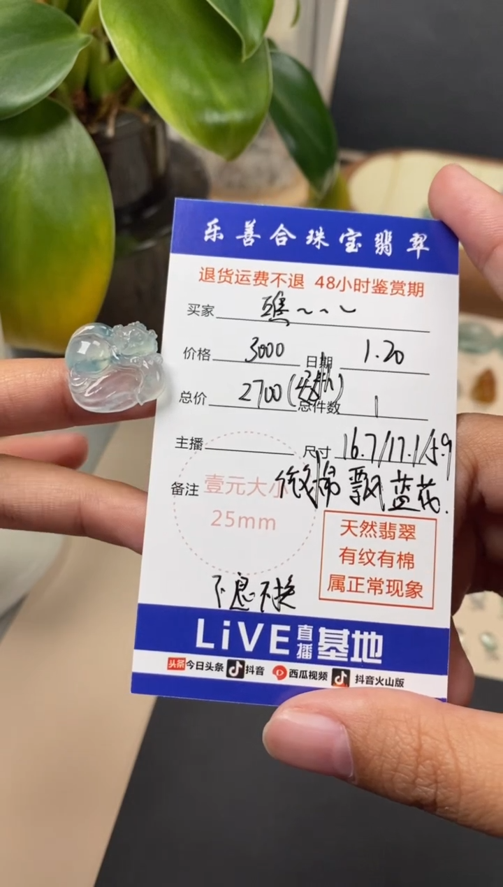 【闪购商品】翡翠颈饰未镶嵌翡翠冰种裸石