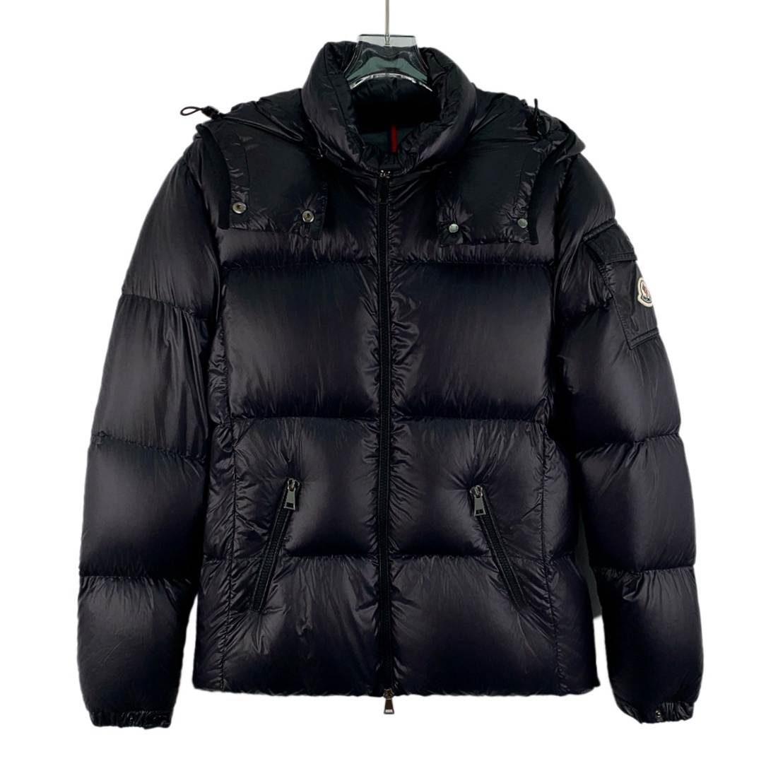 99新 MONCLER 22 Fourmine 徽标贴饰羽绒服 /1码 / IW0958/潮奢虎