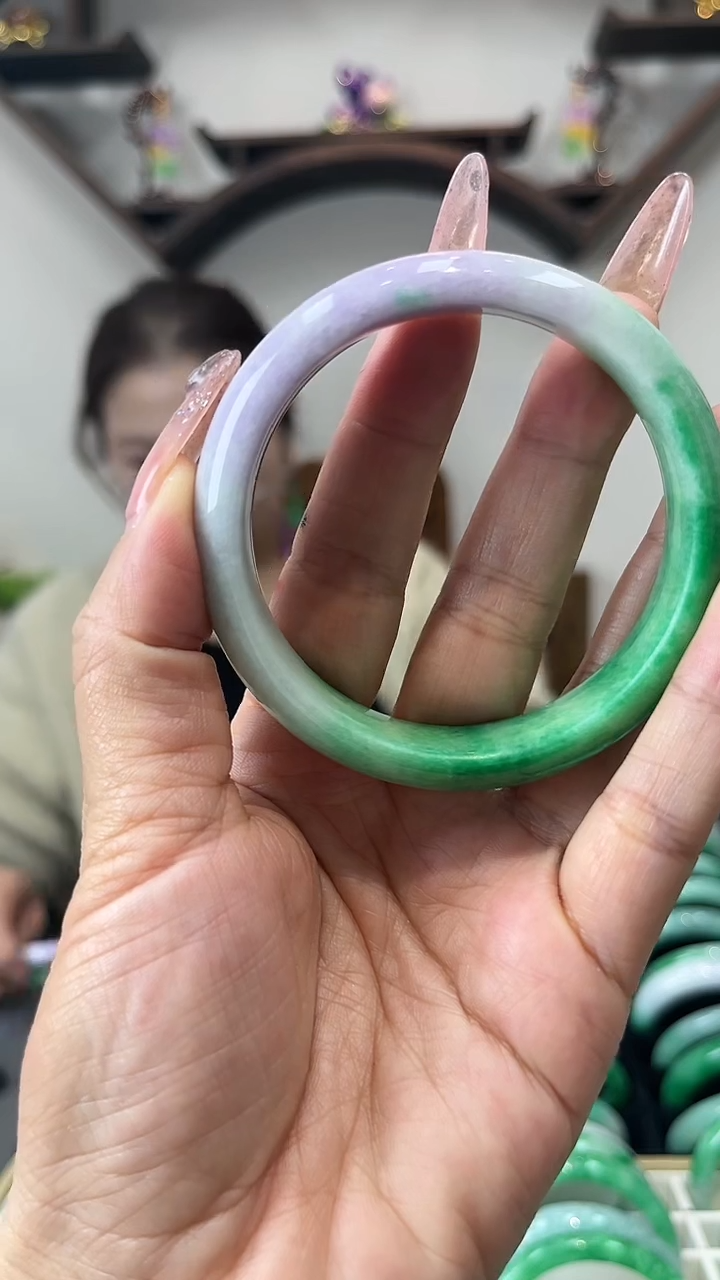 【闪购商品】砖雕闪52 圈口58.7 独货手镯