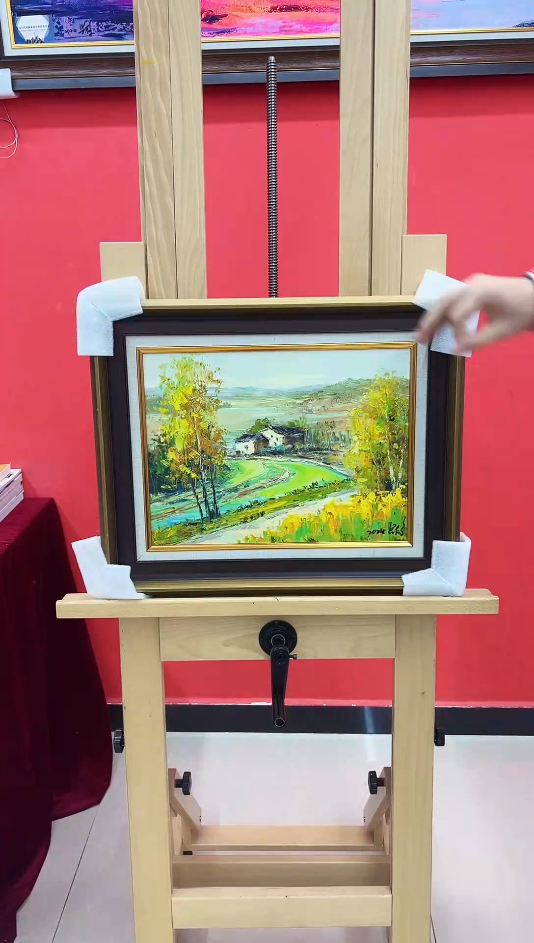 油画梁静-30*40-油画