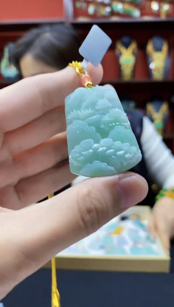 颈饰未镶嵌翡翠翡翠吊坠
