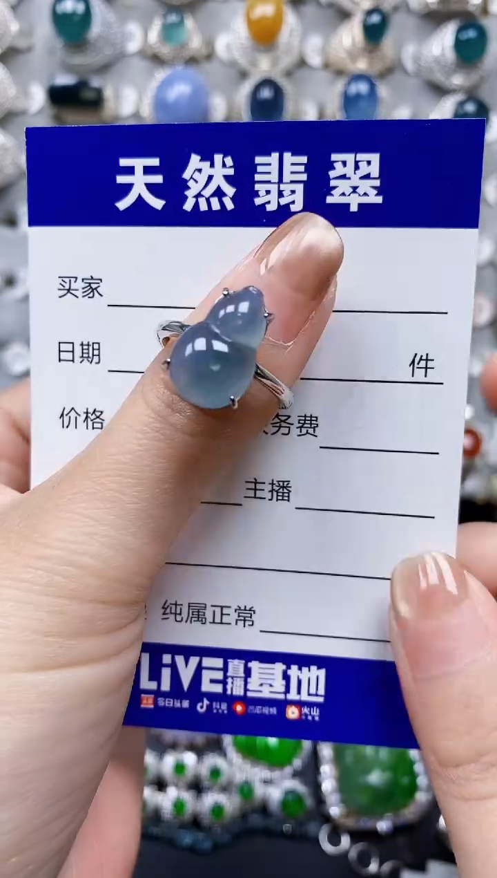 【闪购商品】翡翠戒指银S925镶嵌0101