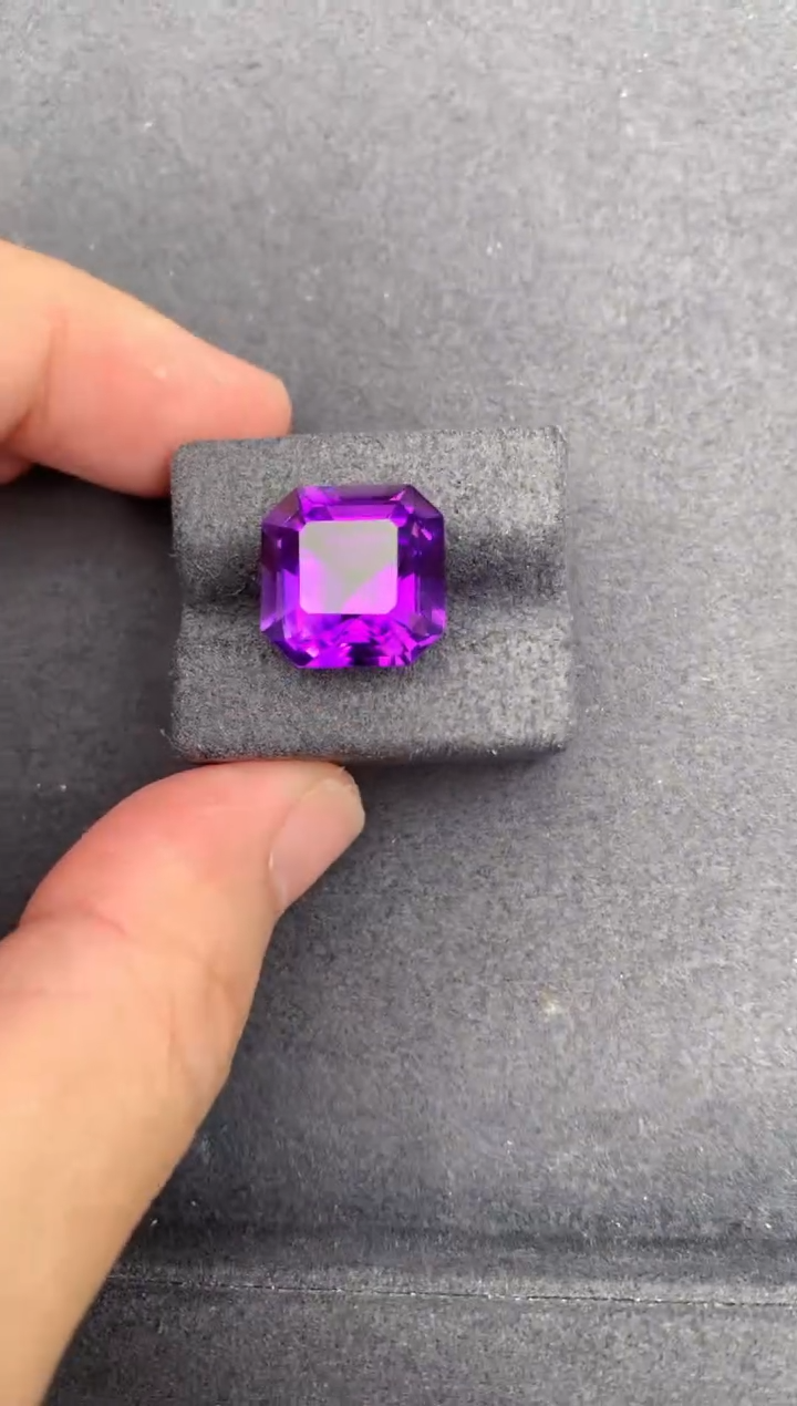 未镶嵌珠宝半成品紫晶10ct紫水晶   定制  BD