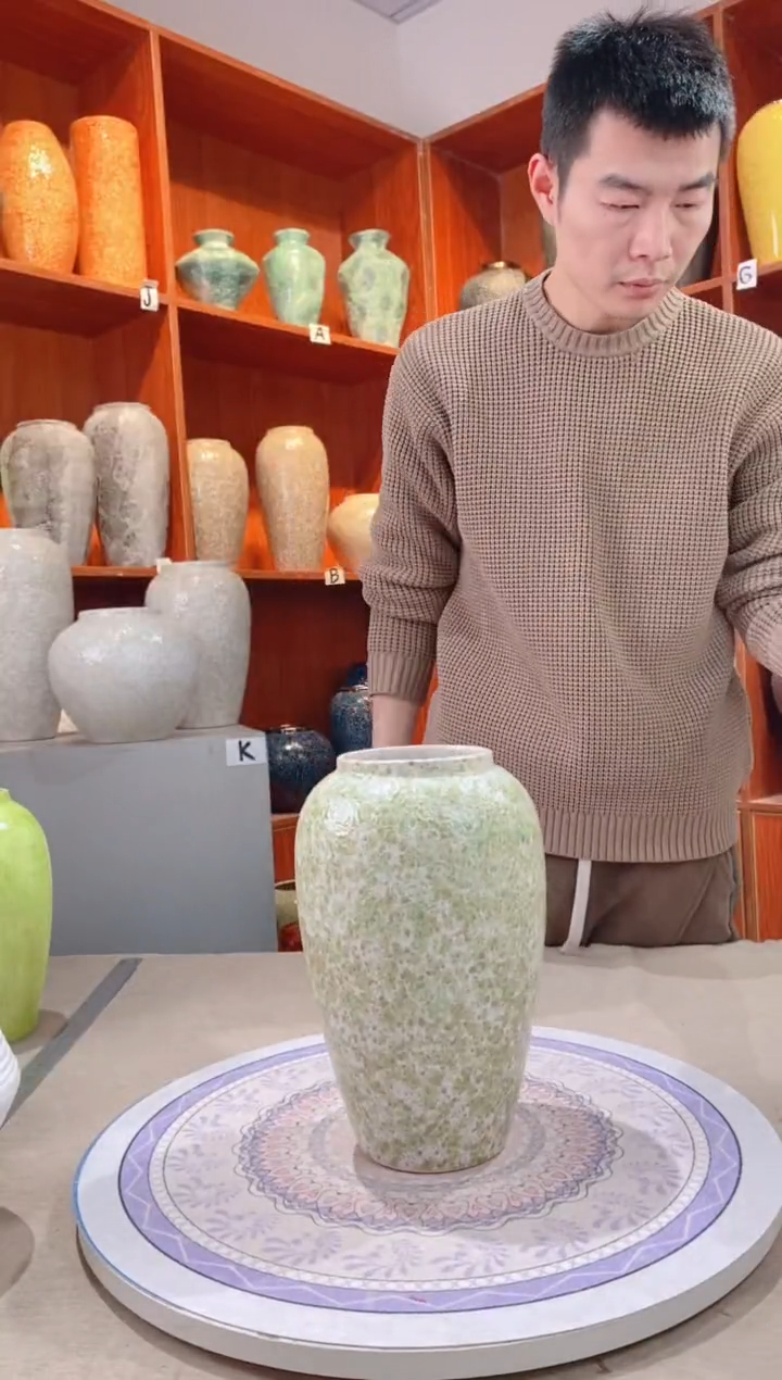 【闪购商品】瓶 陶瓷花瓶 无花 春意盎然中号