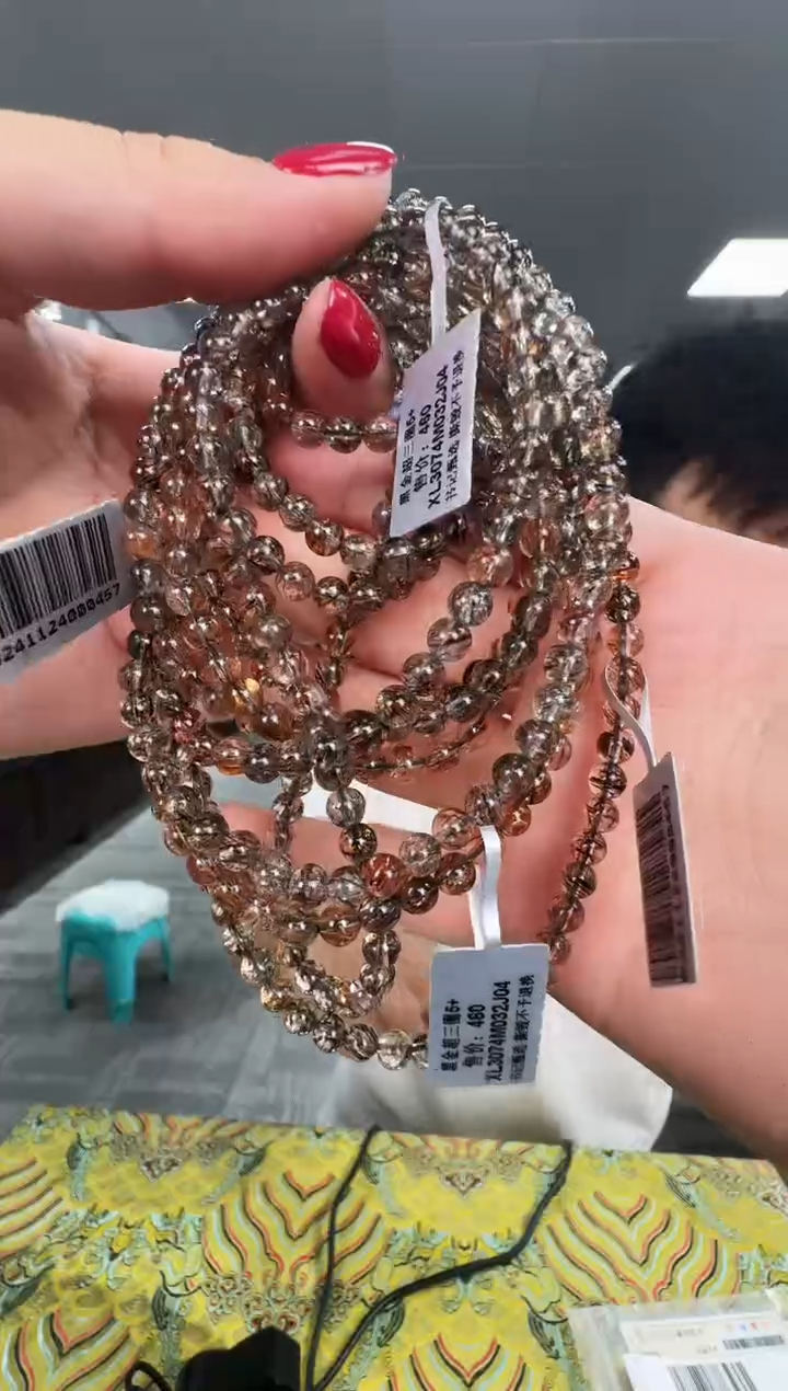 水晶手链未镶嵌XL3074 约5mm多样式发一件