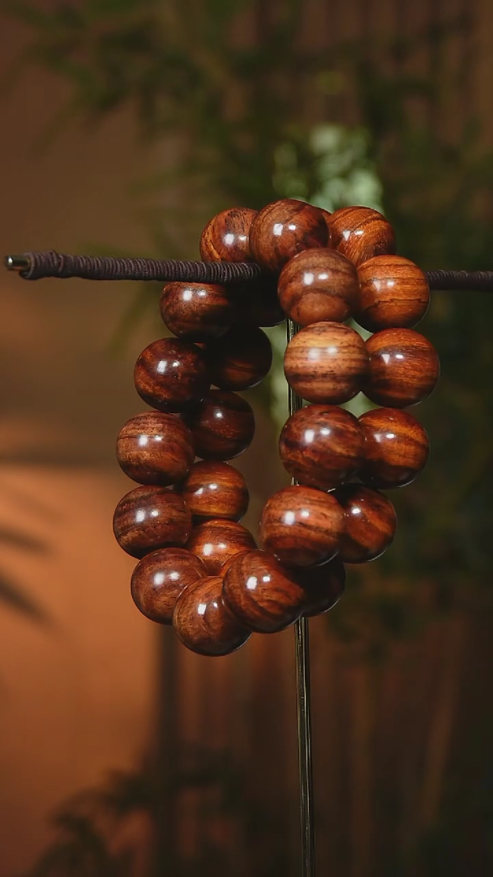 【闪购商品】黄花梨/降香黄檀手串/手链海南黄花梨1.8cm手串