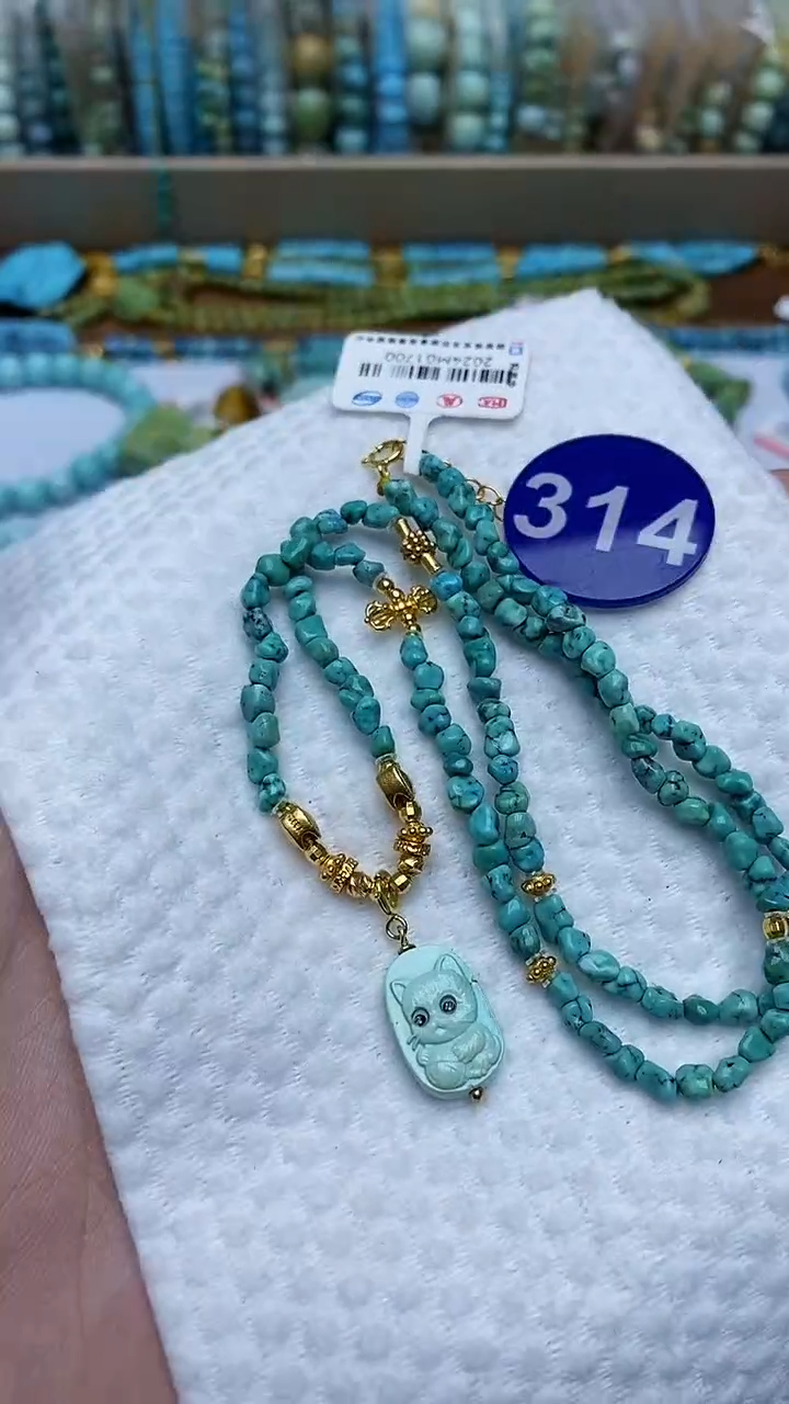 【闪购商品】绿松石项链银S925镶嵌314