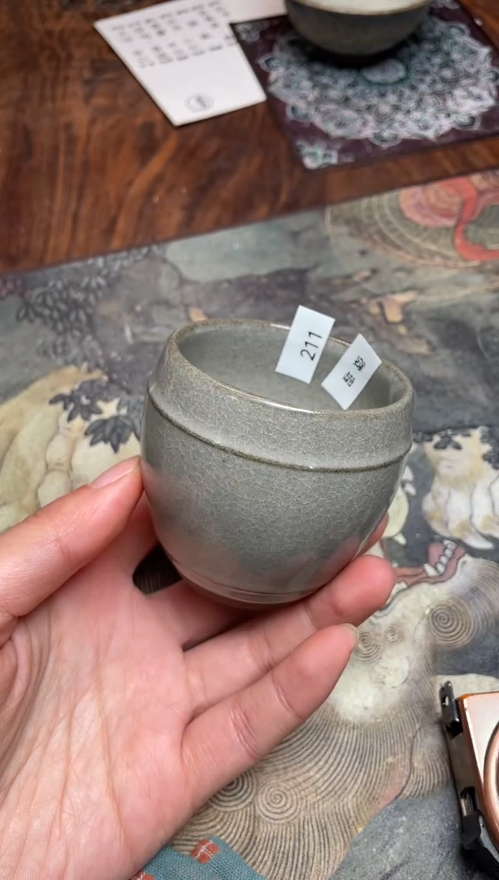 【闪购商品】茶盏211 福临号建盏主人杯（瑕疵介意勿拍）