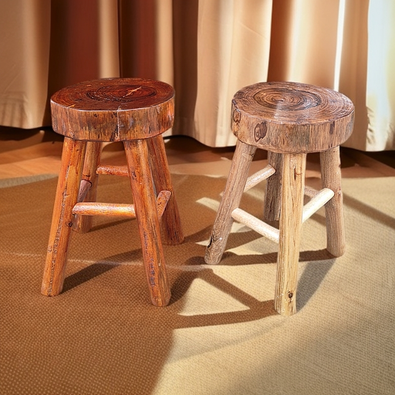 民宿原木木桩复古实木凳