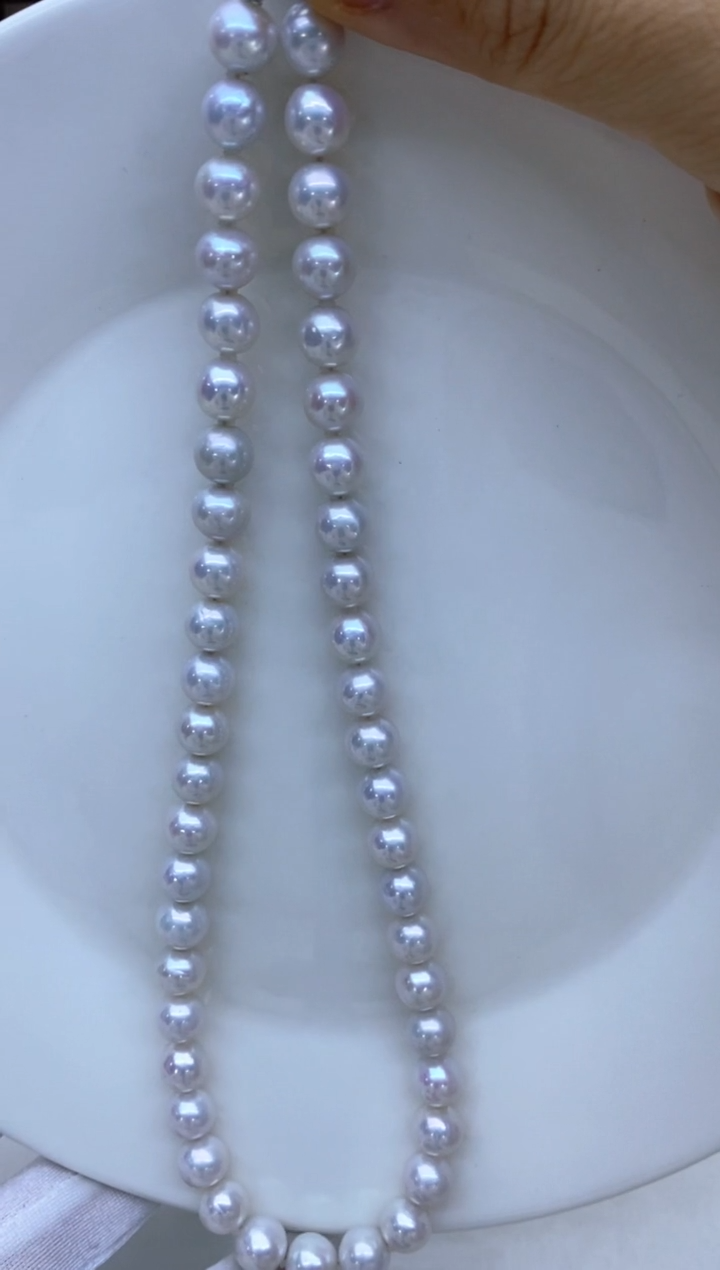 【闪购商品】淡水珍珠项链银S925镶嵌9