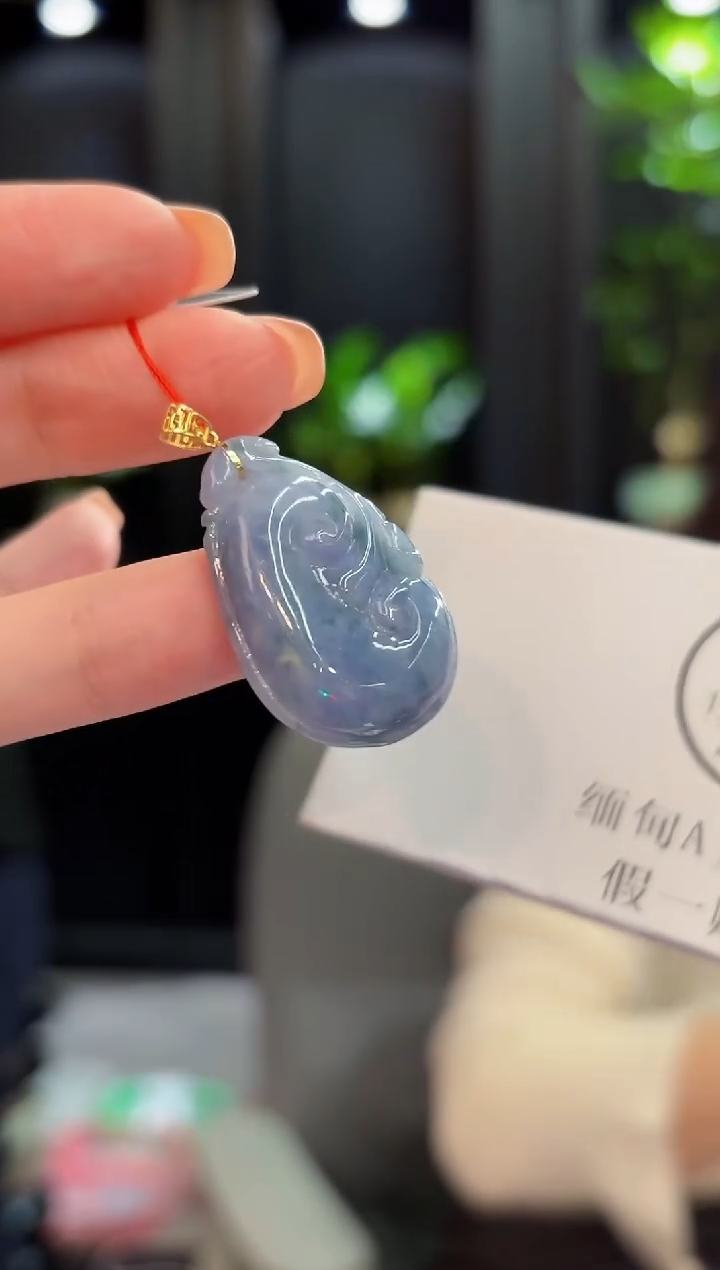 吊坠(不含链)18K金镶嵌翡翠 缅甸A货/支持复检/一件