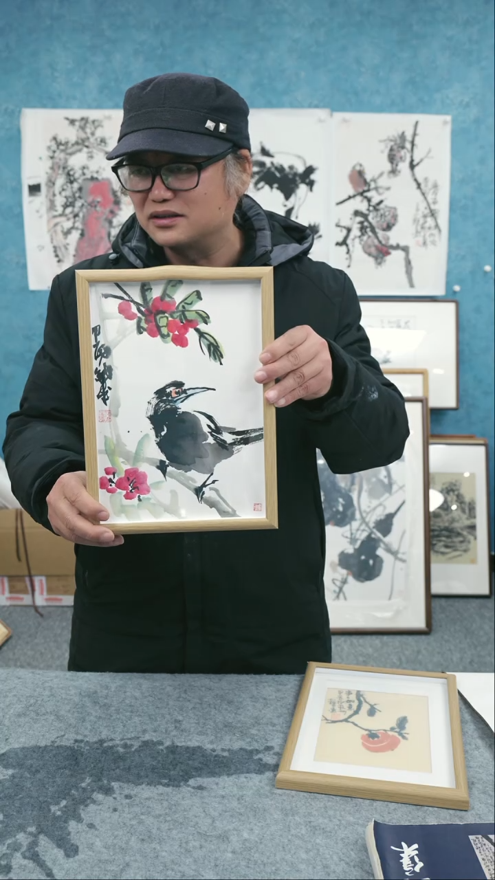 【闪购商品】国画10寸本土老师木质摆台