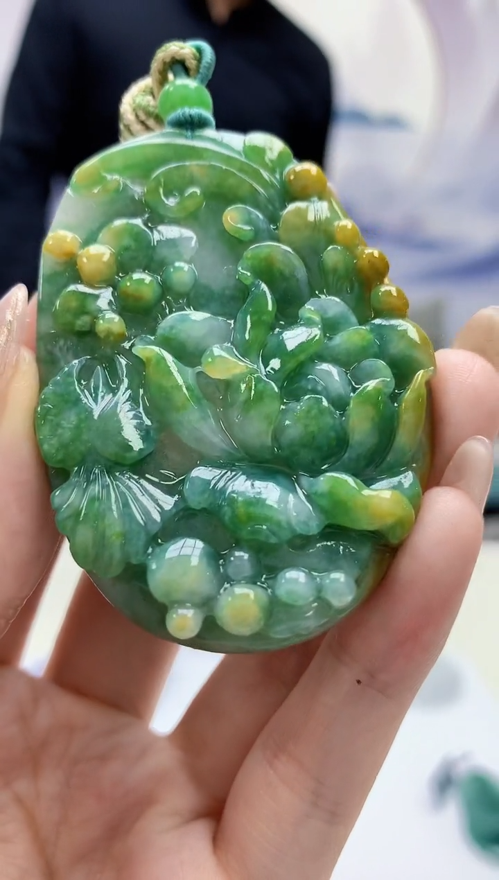 【闪购商品】定制翡翠未镶嵌5145jw-毛货挂件赠珠链88