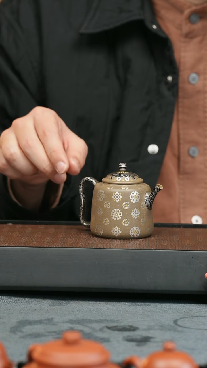 【闪购商品】紫砂茶壶五堂 老花禅钟