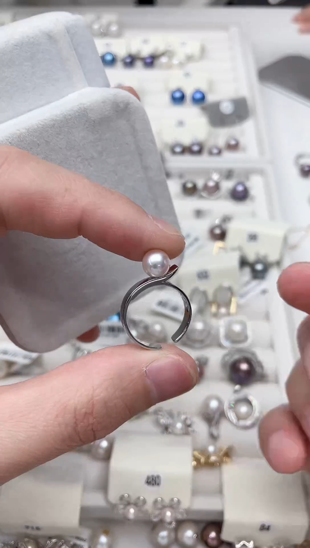 【闪购商品】海水珍珠戒指银S925镶嵌戒指