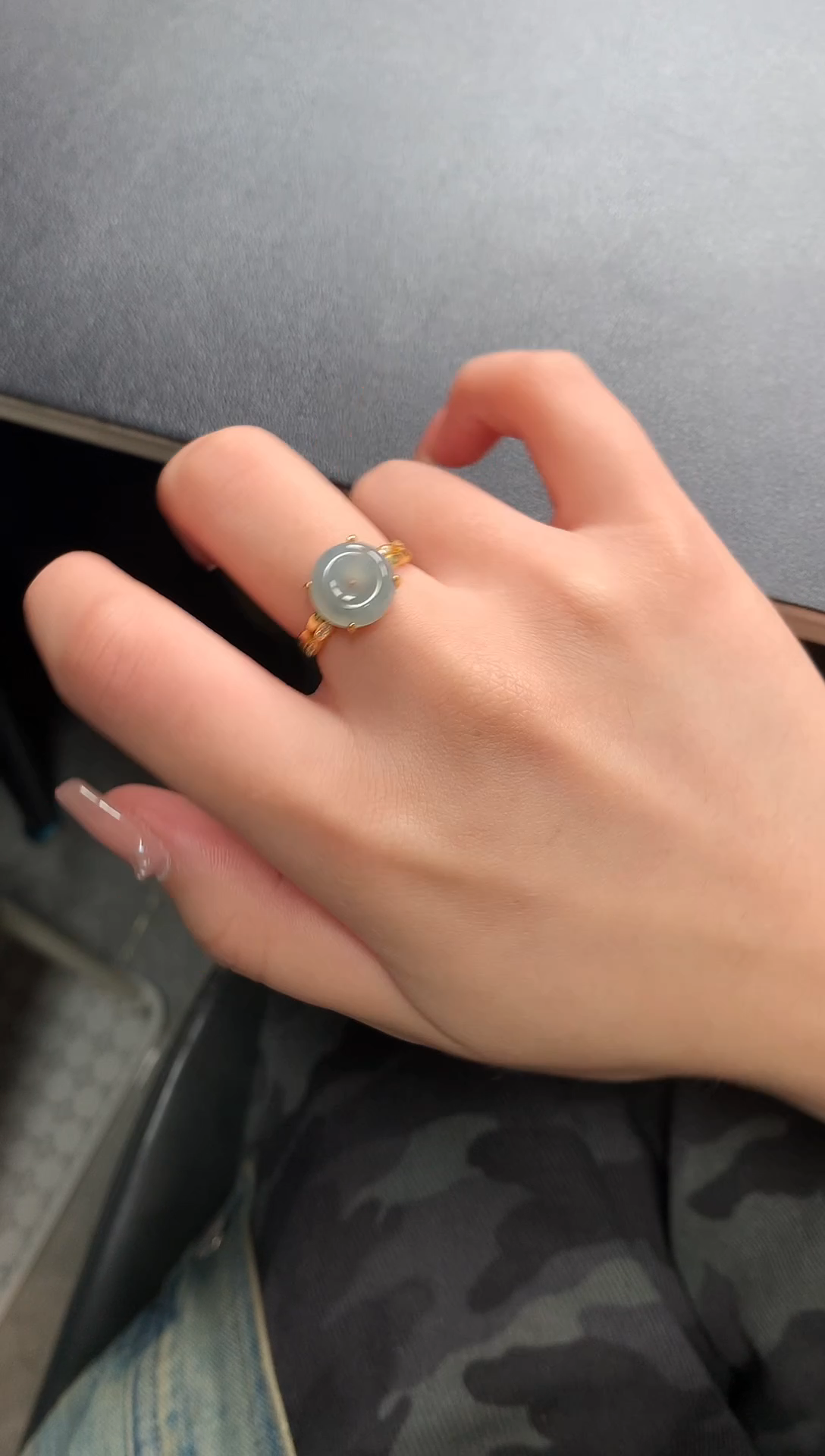 【闪购商品】翡翠戒指银S925镶嵌42141