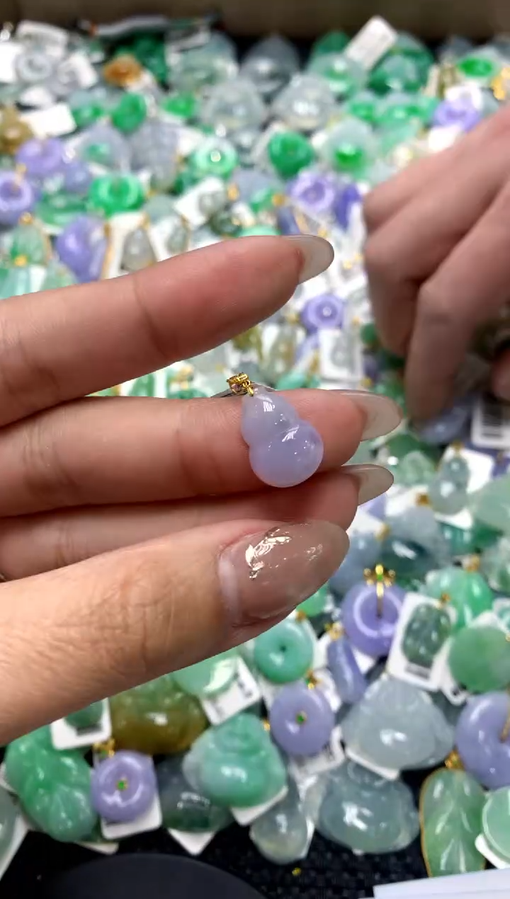 【闪购商品】翡翠颈饰18K金镶嵌1111111111111111