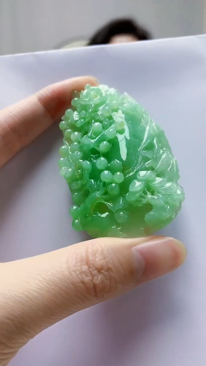 未镶嵌定制翡翠4829zm-毛货挂件8