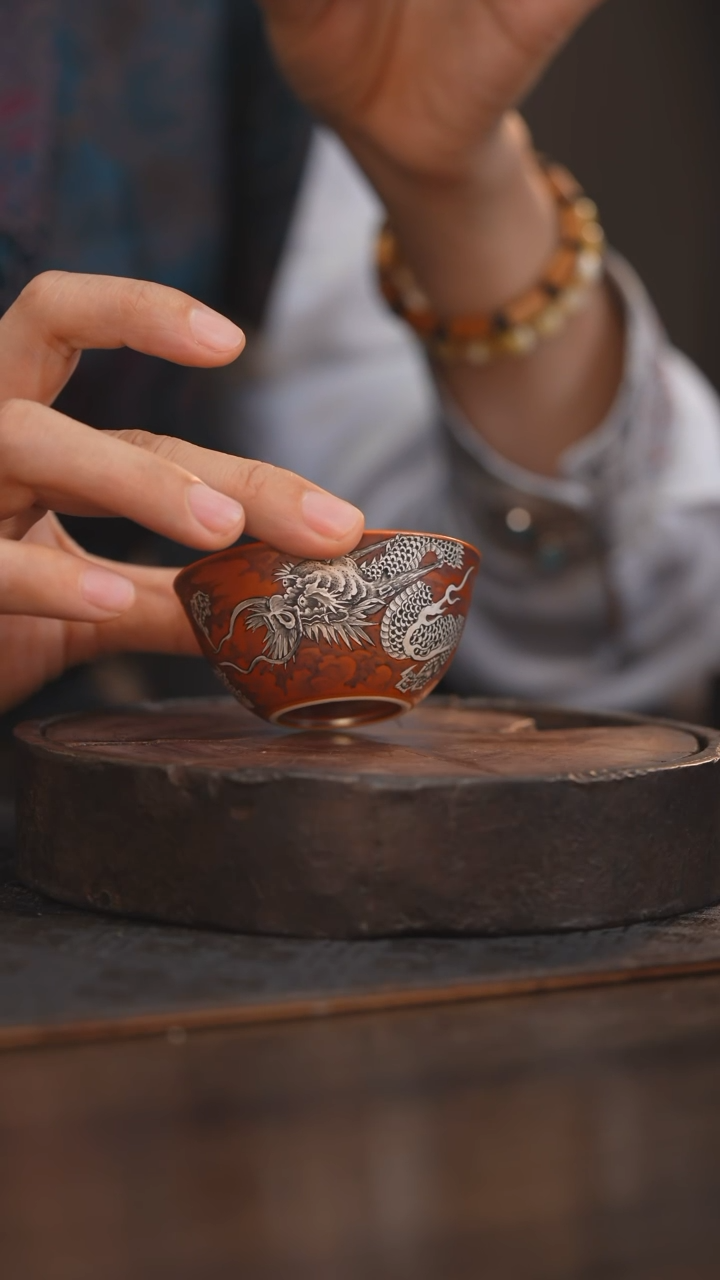 【闪购商品】杯107柴烧柴房陶瓷｜银龙鸡缸杯