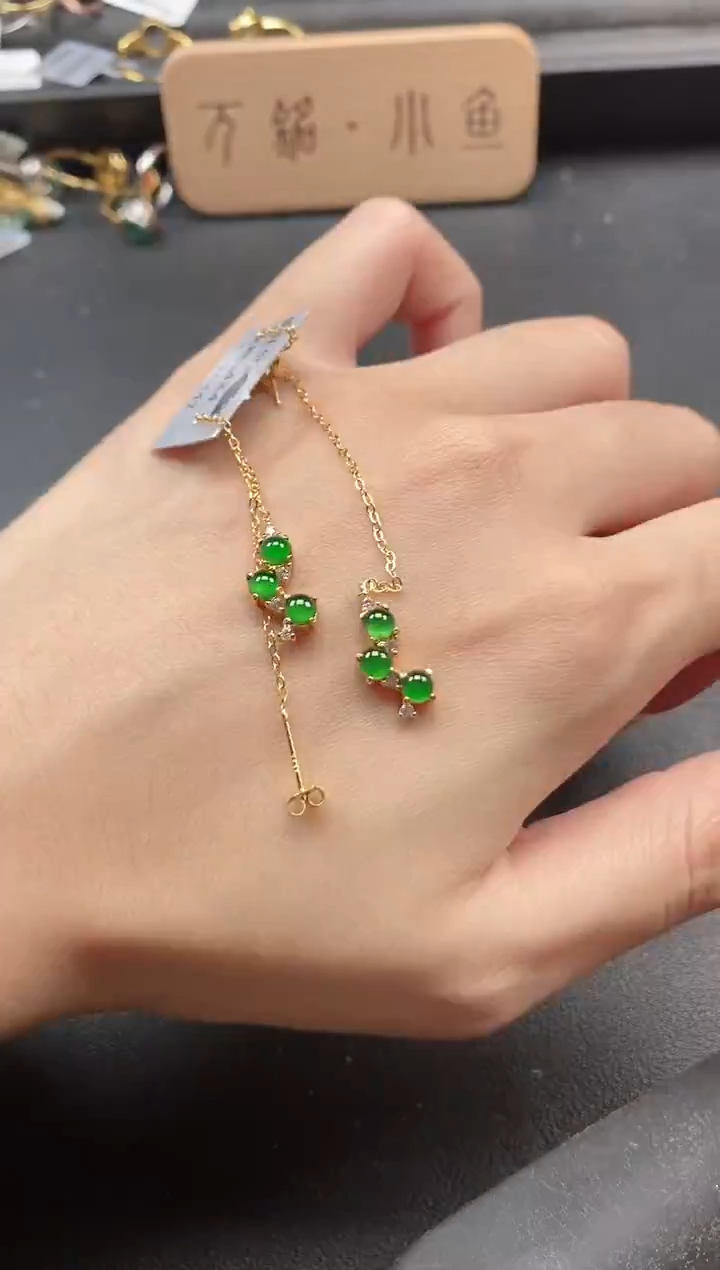 银S925镶嵌戒指翡翠5115-3