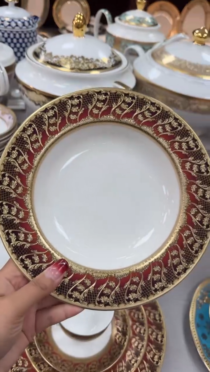 【闪购商品】瓷片8.5寸草帽盘微瑕1个  福利价