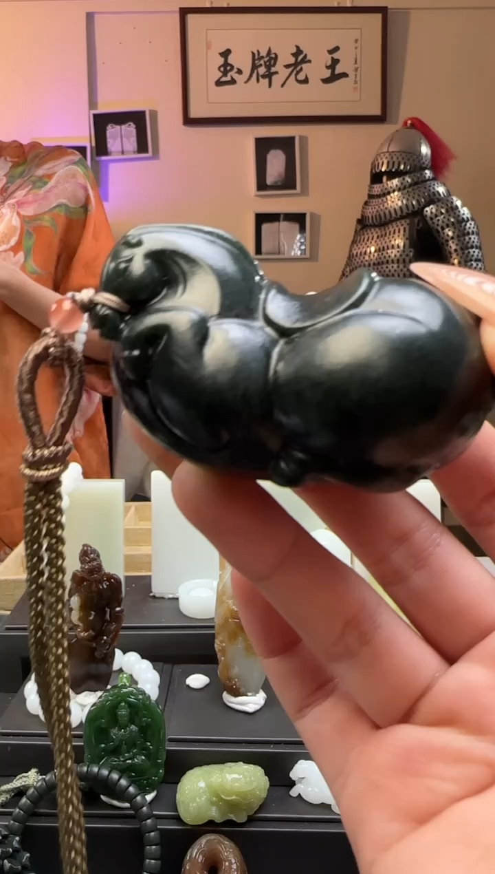 【闪购商品】和田玉青玉唐马未镶嵌手把件