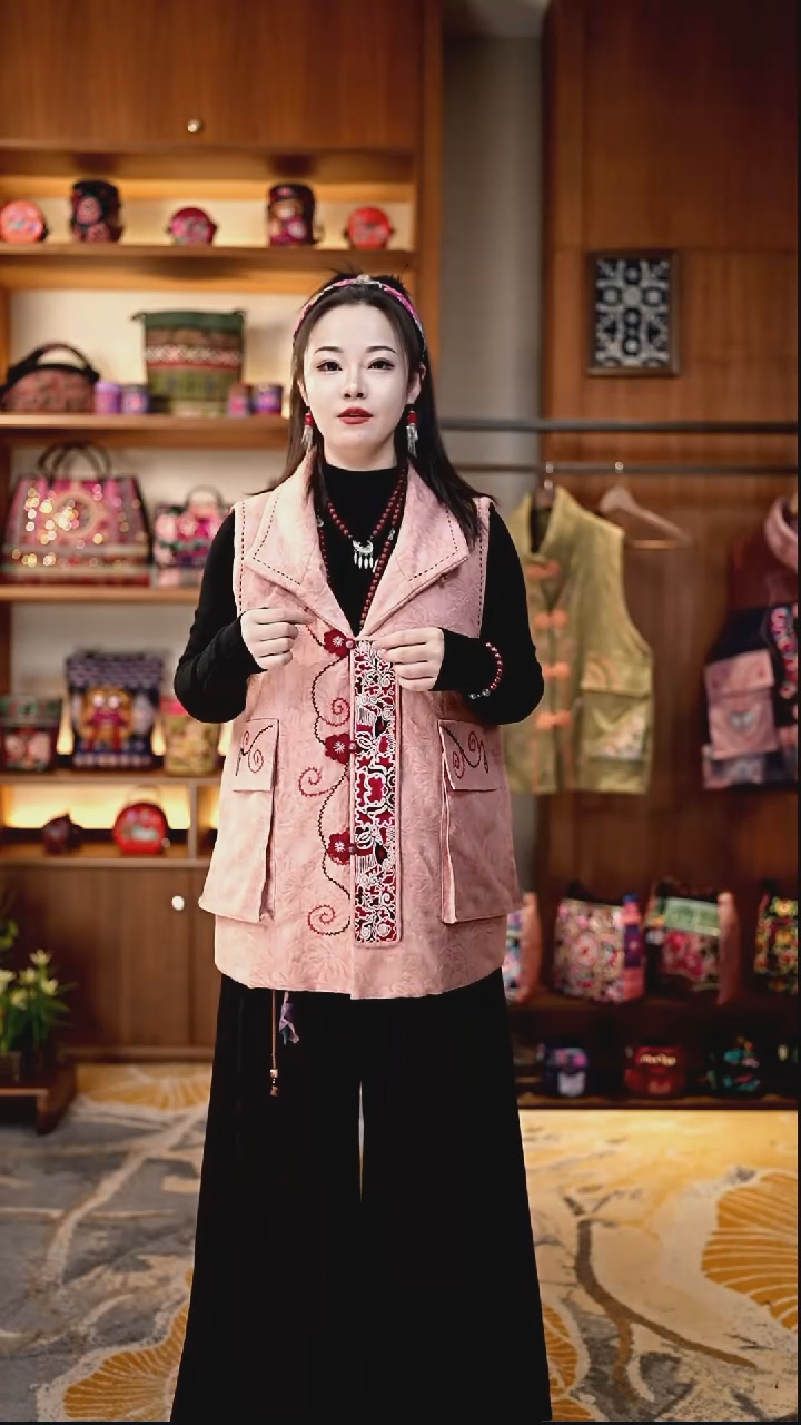 刺绣私人定制苗族手工衣服Z9439