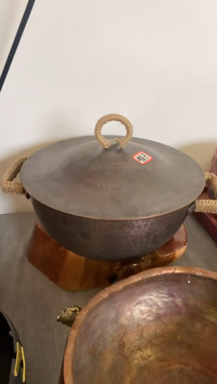 紫铜特厚款双耳锅