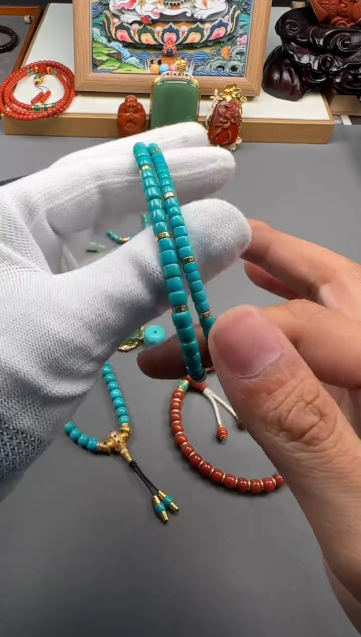 【闪购商品】南红玛瑙手串手串18K金镶嵌手串手串