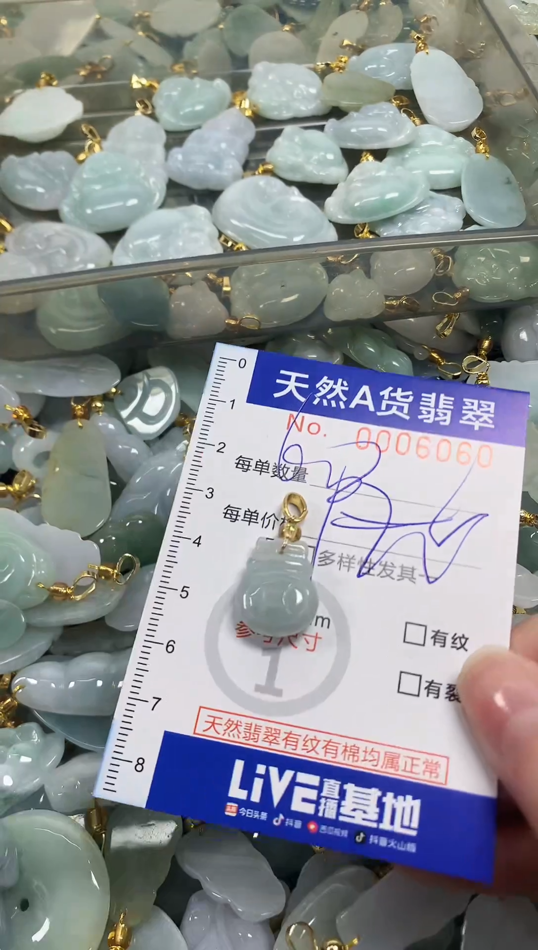 颈饰未镶嵌翡翠天然a货翡翠