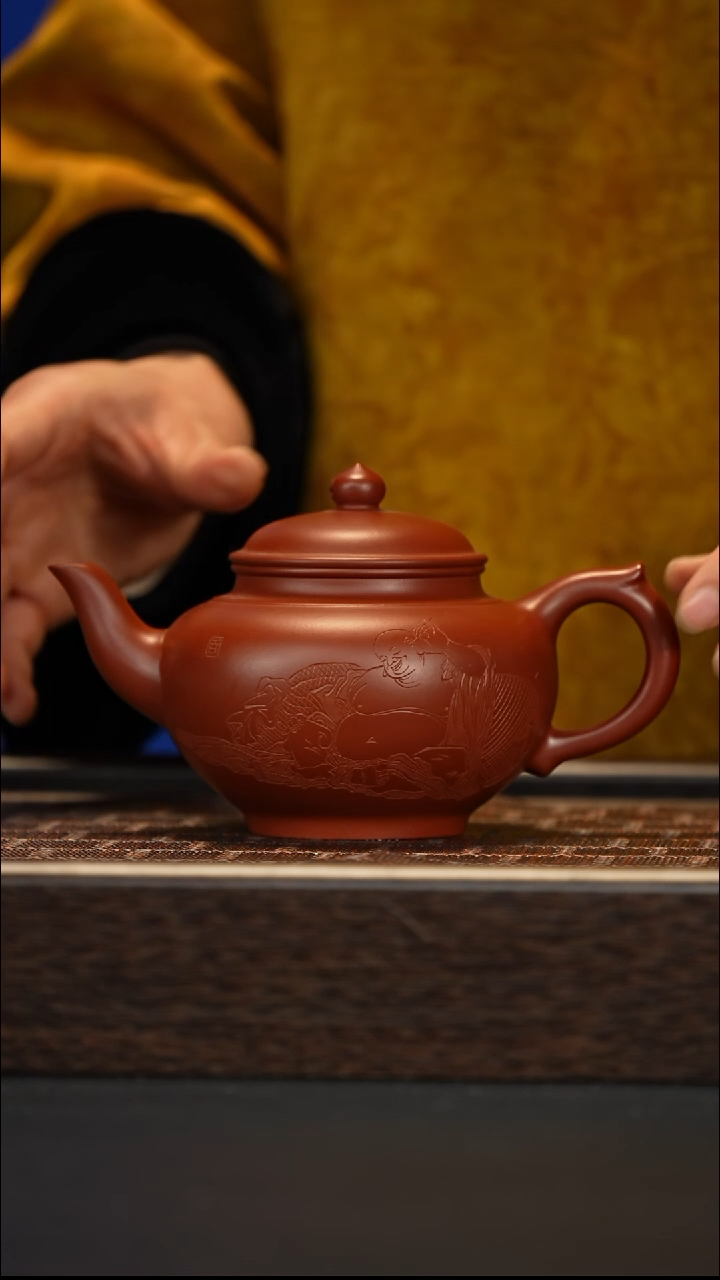 茶壶紫砂宜兴紫砂壶gjf040