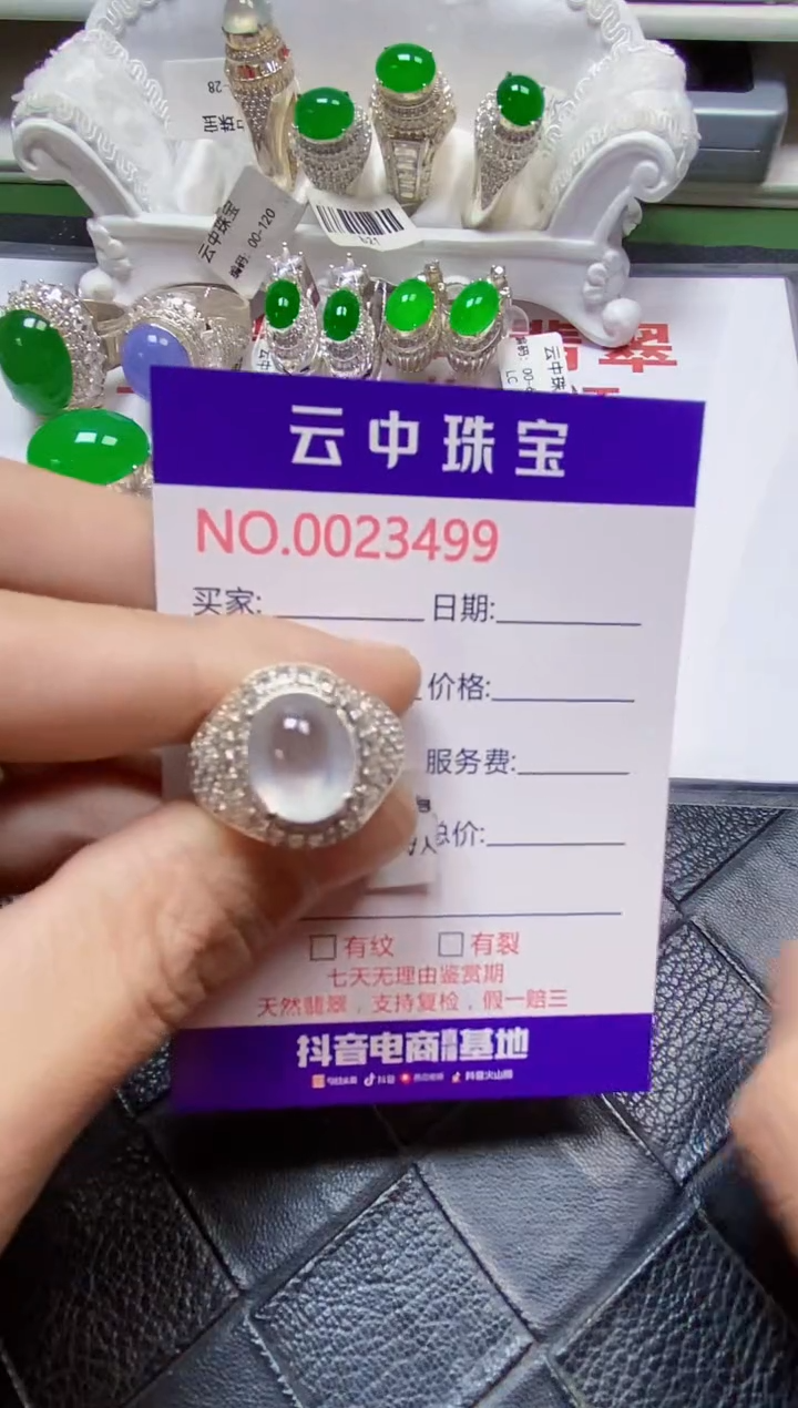 【闪购商品】翡翠戒指未镶嵌/34990000