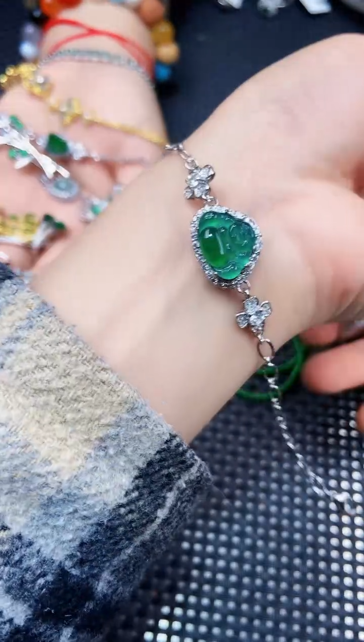 【闪购商品】翡翠手链未镶嵌11111111111