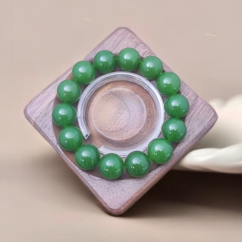 【佳玺珠宝】045 精美手串 苹果绿16mm
