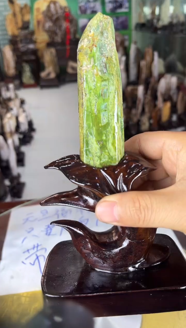 未镶嵌珠宝奇石硅化玉缅甸天然树化玉精品居家摆件