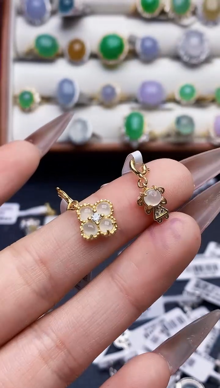 银S925镶嵌戒指翡翠2509