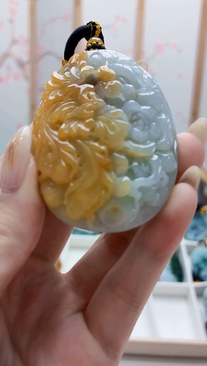 未镶嵌定制翡翠5060jw-毛货挂件47